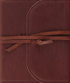 ESV Single Column Journaling Bible (Brown, Flap with Strap) - ESV - 9781433582462