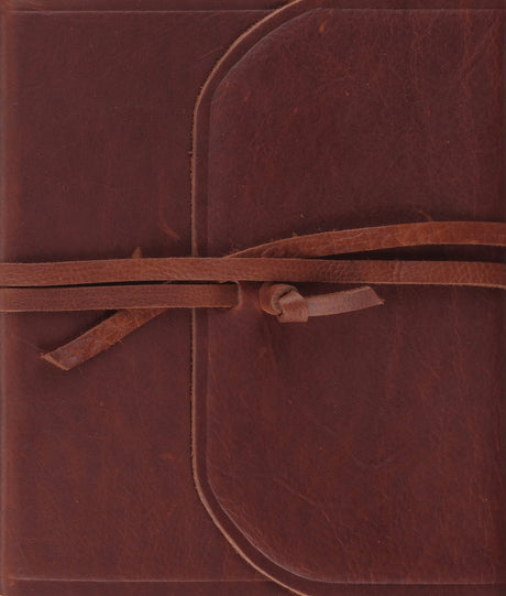 ESV Single Column Journaling Bible (Brown, Flap with Strap) - ESV - 9781433582462