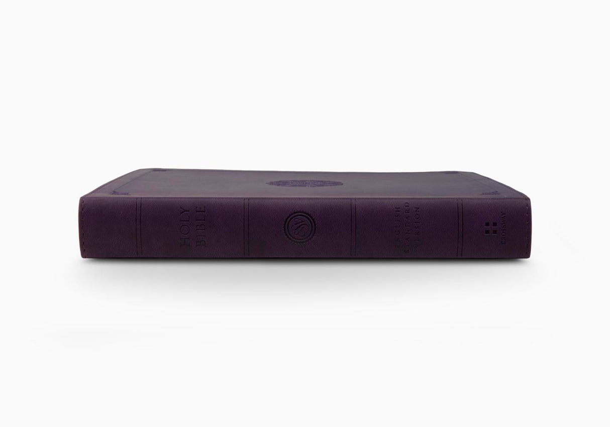 ESV Large Print Bible (Trutone, Lavender, Emblem Design)