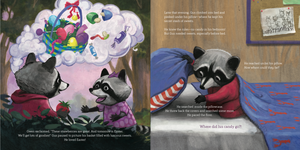 Illustrated interior spread from Gus Loses His Grip: When You Want Something Too Much (Good News for Little Hearts)