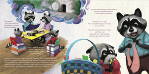 Illustrated interior spread from Gus Loses His Grip: When You Want Something Too Much (Good News for Little Hearts)