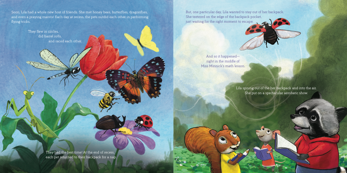 Illustrated interior spread from Henry Says Goodbye: When You Are Sad (Good News for Little Hearts)