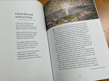 Poetry of Redemption: An Illustrated Treasury of Good Friday and Easter Poems lying open to an interior page
