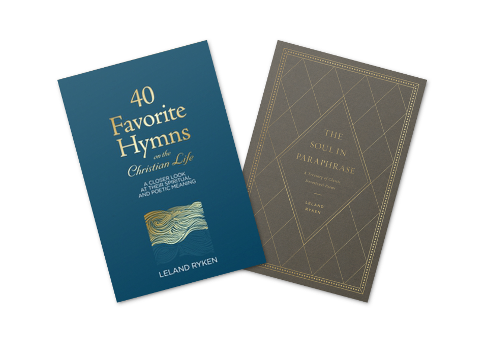Covers of two books from A Treasury of Hymns and Poetry: Leland Ryken Bundle