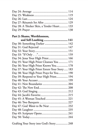 Table of contents page from A Small Book About Why We Hide