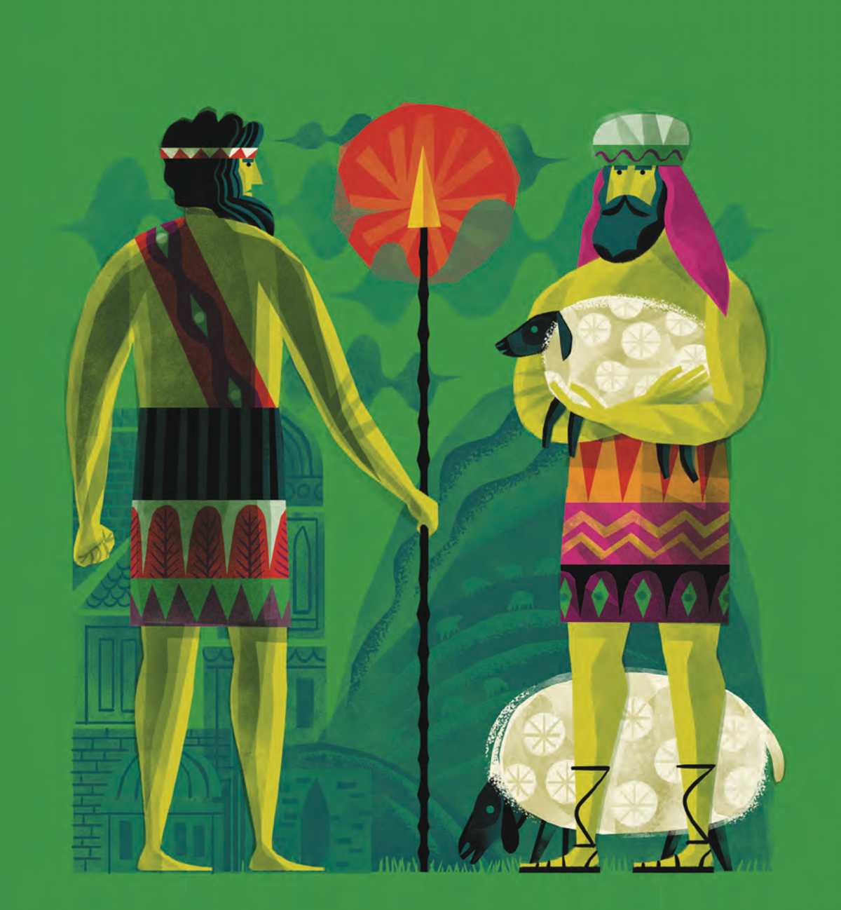 Full-page illustration from The Biggest Story Bible Storybook